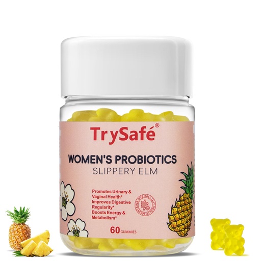 [BRSRECDRBYBRGH3U] TrySafe Probiotics for Women, Daily Women's Probiotic & Prebiotic Supplement to Support Vaginal Health, Digestive Health, Immune Health, Occasional Diarrhea, Gas & Bloating Relief, Non-GMO, 60 Count