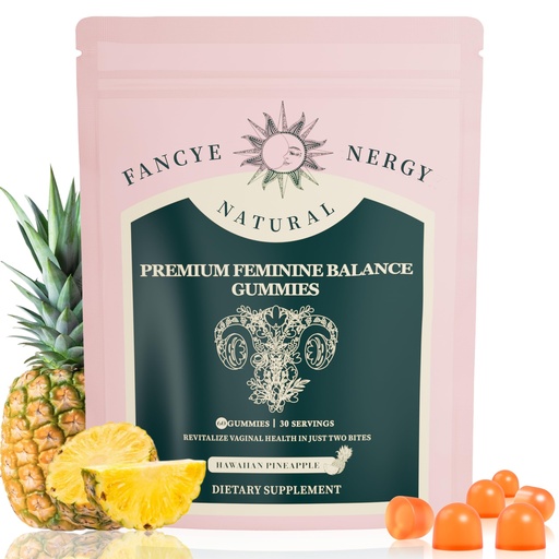 [BRSREGAYC4ORAAA6] Vaginal Probiotics for Women – Premium Feminine Balance Gummies for Women, Hawaiian Pineapple Flavor, Support Healthy Odor and Vaginal Flora, pH Balance, Digestive Health & Immune Support, Vegan, 60 C