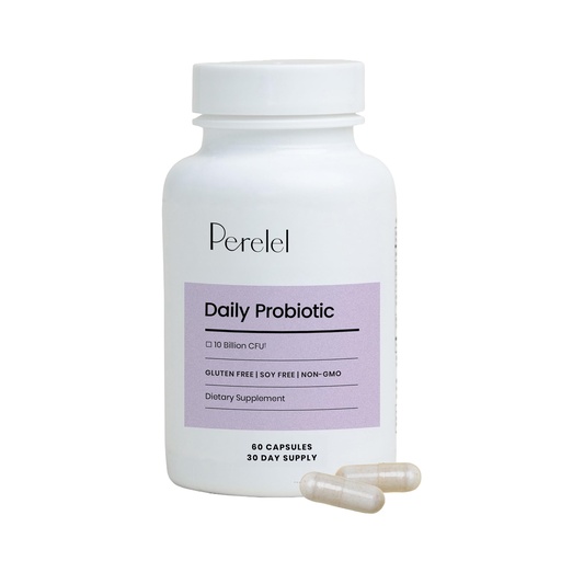 [BRSREGL6BUARQF3J] Perelel Daily Probiotic, Women’s Supplement with 10 Billion CFU, Supports Vaginal Health & Everyday Digestive, Soy and Gluten Free, Non GMO, Shelf Stable, 60 Capsules