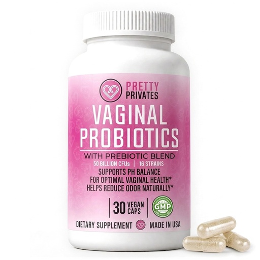 [BRSROBL2CV6WEHTL] Pretty Privates Vaginal Probiotics for Women - Vaginal Health - PH Balance from a Probiotic Supplement - Not a Suppository - 60ct