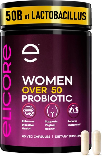 [BRSRAAL5CUBQM2A4] Premium Probiotics for Women 50 Billion CFU - 50B Lactobacillus Bi-Pass Technology - Vaginal & Digestive Probiotics - Non-GMO, Gluten-Free with MAKTREK Tech - 60 Veg Caps (60 Caps (Pack of 1))