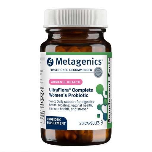 [BRSRAFIYBEIR4AL7] Metagenics UltraFlora Complete Women's Probiotic - Shelf-Stable 5-in-1 Multi-Benefit Formula for Digestive, Immune, Vaginal, Urogenital & Microbiome Health* - 30 Capsules