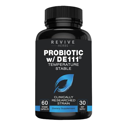 [BRSWGZA2OFYBYCDF] Advanced Probiotic with DE111 Strain (Bacillus subtilis). Spore Forming Probiotic. No Refrigeration Needed. 11.5 Billion Organisms. Probiotics for Women and Men. 60 Vegetable Capsules.