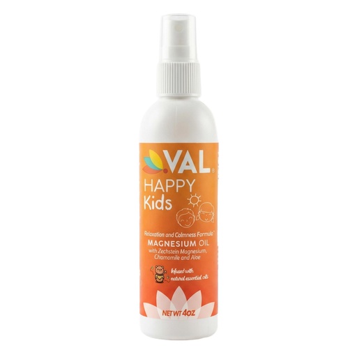 [BRSRMZQPPJ6WEG3D] VAL Kids Magnesium Oil Spray – Natural Bedtime Calm & Mood Support | Zechstein Magnesium, Chamomile & Aloe | No Itch | Fast-Absorbing | Made in USA | 4oz