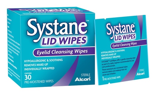 [BRSWIFAYCFYWKALY] Systane Lid Wipes, 30 Count