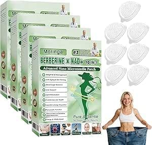 [BRSRGAIEBYFRAFY6] Moringa patchs,𝐌𝐨𝐫𝐢𝐧𝐠𝐚 patches & 𝐁𝐞𝐫𝐛𝐞𝐫𝐢𝐧𝐞 Patches 4Box 28pcs, Moringa 10-In-1 Nano Microdarts Patch 2026 New Natural Body Slim Patchs For Women And Men, Suitable (4BOX-28PCS)