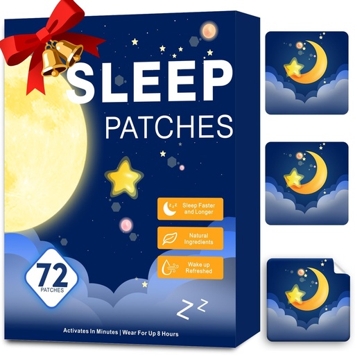 [BRSRGAA7DF5RG3QY] Sleep Patches for Adults Extra Strength, Sleep Patch with Melatonin & Valerian, All-Natural Deep Sleep Support Patches