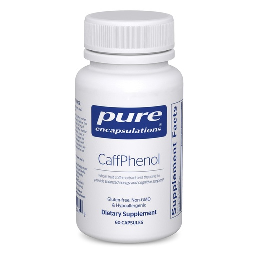 [BRSW2AIHCMDROE3O] Pure Encapsulations CaffPhenol | Whole Fruit Coffeeberry Extract and Theanine to Provide Balanced Energy and Cognitive Support | 60 Capsules