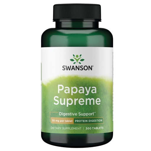 [BRSWIYT7PMBQKCLK] Swanson Papaya Supreme 50 Milligrams 300 Tabs Enzyme