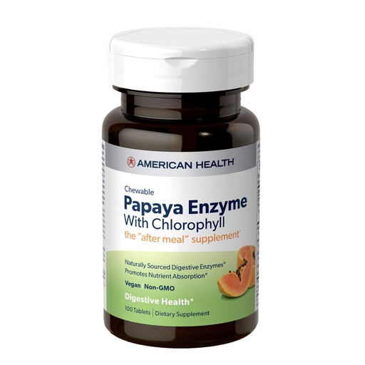 [BRSRAYYYCMGQAFAZ] American Health Papaya Enzyme Chewable Tablets Digestive Health Bundle - 600 Count with 100 Count