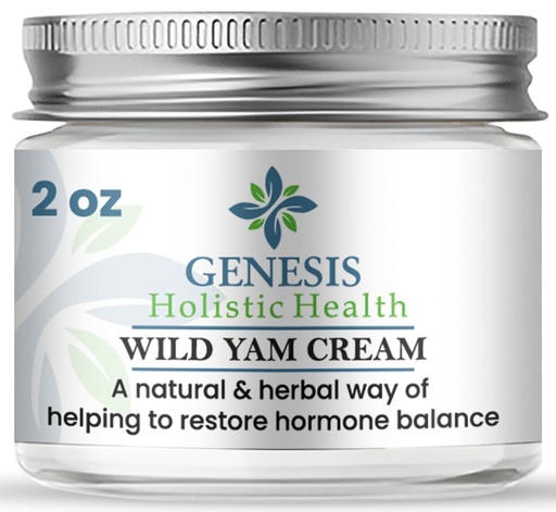 [BRSRAEIFCUPB6D3Z] Genesis Wild Yam Root Cream for Women, Organic Plant-Based Balancing Cream for Comfort, Deep Hydration with Wild Yam Root, Chaste Tree Berry & Red Clover, Fast-Absorbing, Non-Greasy, 2 oz