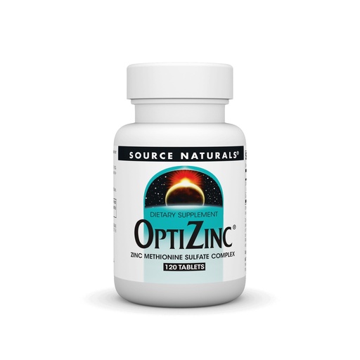 [BRSWIYT3OMAGGCA7] Source Naturals OptiZinc Zinc Methionine Sulfate Complex & Dietary Supplement* - 120 Tablets