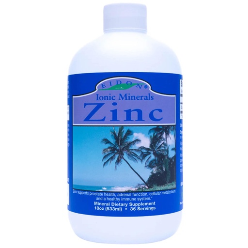 [BRSWIFALBRYGGFQ5] Eidon Ionic Minerals Liquid Zinc Concentrate - Ionic Zinc Sulfate Supplement Drops for Men, Women, & Kids, Support Immune System, Hair and Skin, Liver and Kidney Health - 18 oz