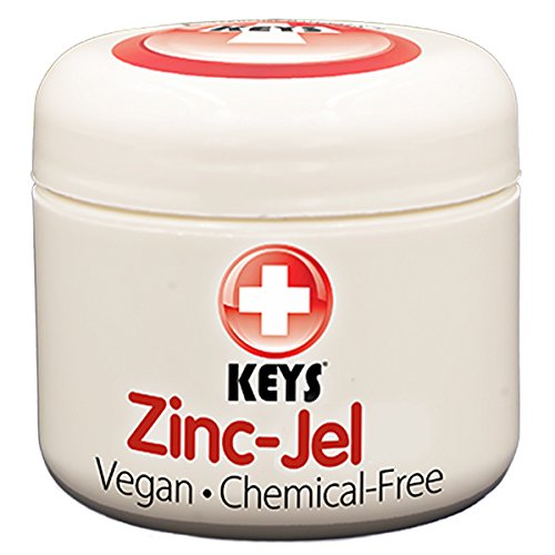 [BRSWKHT3PIJQGHDK] Keys Zinc Jel Vegan, Chemical-Free, All Natural Pure Organic Jellied Avocado Oil for Rashes, Rosacea, and Skin Irritation, 6% Uncoated Zinc Oxide, No Petrolatum, 2 ounces