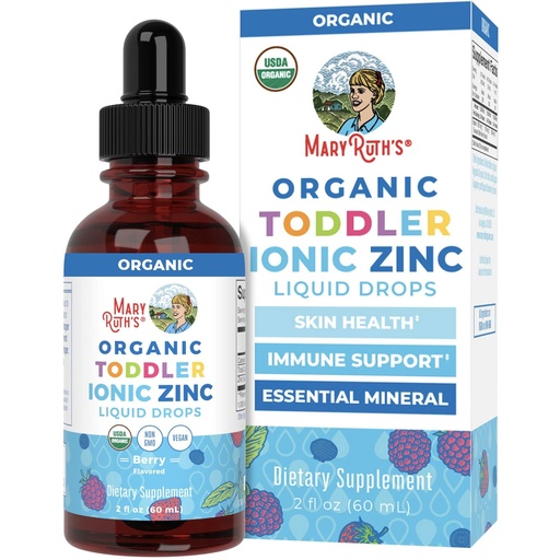 [BRSWYGI2AECAKFI4] MaryRuth Organics USDA Toddler Liquid Drops | Zinc Sulfate | Immune Support Supplement| Skin Health | Vegan | Formulated for Ages 1-3 | Delicious Berry Flavor | 1 Month Supply | 2 Fl Oz