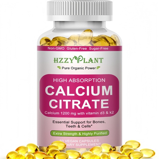 [BRSREHQBPIOQIAD7] Calcium Supplements for Women Softgels, High Absorption Calcium Citrate Supplement Essential Mineral Calcium 1200 mg with Vitamin D3 Magnesium for Bone Health Support, Non-GMO, 2 Month Supply