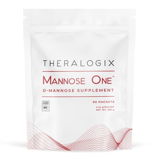 [BRSROAQYDIFAIAD7] Theralogix Mannose One D-Mannose, 2000mg – Urinary Health, NSF Certified | Helps flush the urinary tract with a research-backed dose of D-mannose in convenient single-serve packets.*