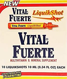[BRSWKZAKPIABSCTU] Liquid Shot Dietary Supplement 10 Units - Suplemento Multivitaminico (Pack of 1)