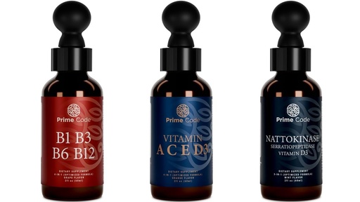 [BRSRACQ7BB7QG3LA] Liquid Vitamin B1 Drops with Vitamin B3 B6 & B12, Liquid Vitamin A Supplement for Women & Men with Vitamin C E and D3, nattokinase supplement | serratiopeptidase and nattokinase supplements