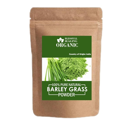 [BRSROCYOCUHWGETK] Blessfull Healing Organic 100% Pure Natural Barley Grass Powder | 100 Gram / 3.52 oz