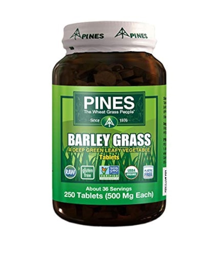 [BRSWIHTQBR5AKET2] Pines Barley Grass Tablets, Brown, 250 Count