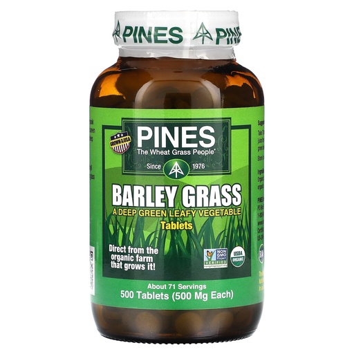 [BRSWIF37CIARADAZ] Pines International Barley Grass Tablets, 500 Count