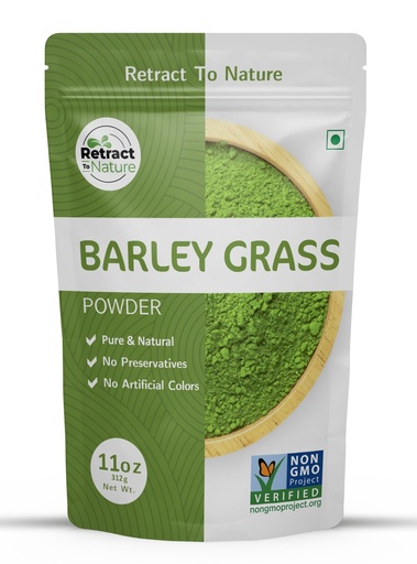 [BRSREYAHOF6AOELK] Barley Grass Powder-11 oz, 100% Natural, Green Superfood, Made from Himalayan Mountain Hill