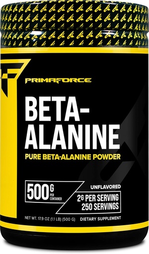 [BRSROAQLO4HWCE37] Primaforce Beta Alanine Powder 500 Grams (1.1lbs) Unflavored - Pre Workout and Post Workout Supplement