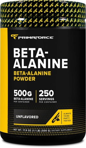 [BRSROAQLO4HWCE37] Primaforce Beta Alanine Powder 500 Grams (1.1lbs) Unflavored - Pre Workout and Post Workout Supplement