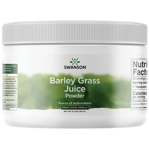 [BRSWIYIYAF6AGHQ7] Swanson GRN Barley Grass Juice PWD 5.3 OZ
