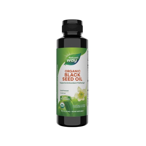 [BRSWGEAOB4NWAG3A] Nature's Way Organic Black Seed Oil, Supports Antioxidants Pathways*, Cold-Pressed, Vegan, Gluten Free, 8 fl oz (Packaging May Vary)