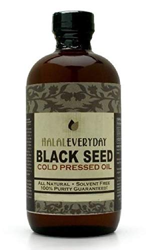 [BRSWKFAECFYW2YLG] Black Seed Oil - Glass Bottle - 100% Pure and Cold Pressed - Imported Seed from India 16 OZ - Cold Pressed in NY - 100% Hexane Free - NON GMO, Vegan and Halal - Very Dark and Potent