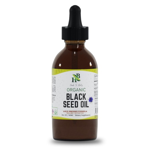 [BRSROAY5CF7GOALK] Herb To Body Black Seed Oil - Organic, Cold Pressed Oil, Botanical Oil for External Use Only, 2 Oz