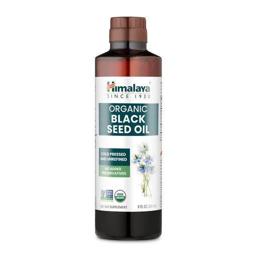 [BRSREFQLBUMQ2AL7] Himalaya Organic Black Seed Oil - Cold-Pressed, Unrefined, 0.5% Thymoquinone - 8 oz (23 mg/tsp)