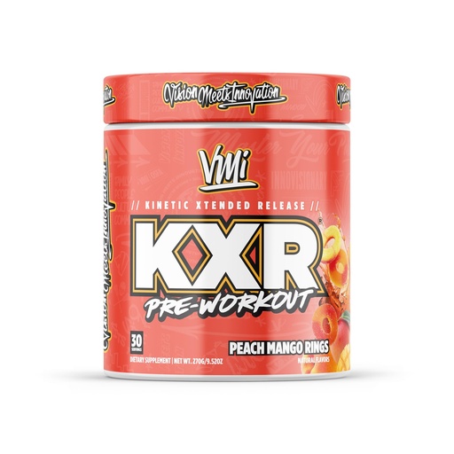 [BRSWYYYNOYIQK2QY] KXR Pre-Workout Energy Powder | Intense Energy Pre-Workout Drink for Men and Women| Creatine Free | Improves Performance - Enhanced Focus & Increased Endurance - 30 Servings (Peach Mango Rings)