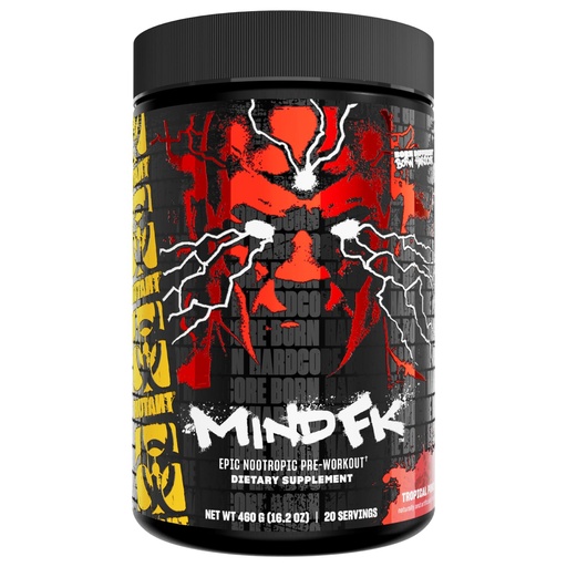 [BRSROBIEOYBGG2AZ] Mutant Mind FK - Epic Nootropic Pre-Workout - Brain Supplement for Mental Focus - 20 Serve - Tropical Punch - 460g
