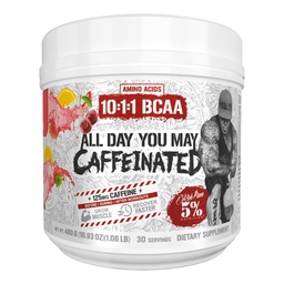 5% Nutrition Rich Piana AllDayYouMay Caffeinated BCAA Energy Powder | Premium Pre Workout Amino Energy & Electrolytes | Hydration, Endurance & Recovery | 16.08 oz, 25 Servings (Fruit Punch)