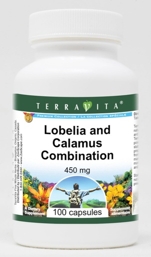 [BRSWI2QRPMABOFLM] Lobelia and Calamus Combination - 450 mg (100 Capsules, ZIN: 513018)