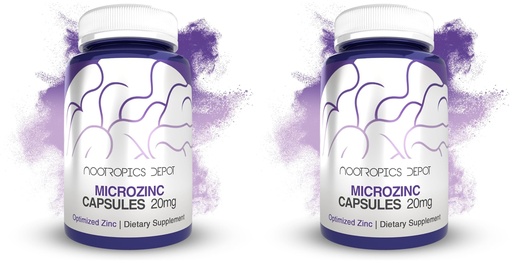 [BRSRGFI7B57QEEQ4] Nootropics Depot MicroZinc Capsules | 20mg | Optimized Zinc Supplement | 30 Count (Pack of 2)