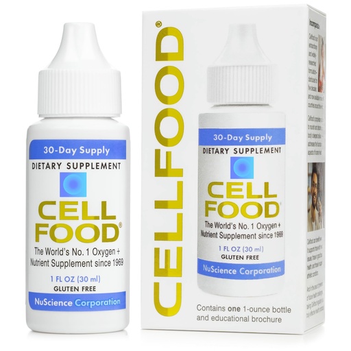 [BRSWIYQPO4HW2E36] Cellfood Oxygen Boost, 1 fl oz - Liquid Oxygen Supplement for Lymphatic Drainage, Altitude Sickness, Jet Lag, Fatigue, Headaches, Hangovers & Energy - Gluten Free, Cert. Kosher - Makes Over 22 Quarts