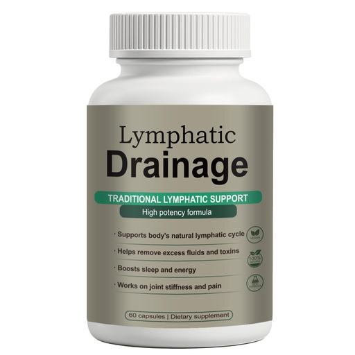 [BRSREBA2CQFAG3AZ] Lymphatic Drainage Capsules – Natural Herbal Blend with Dandelion, Burdock, Kelp & Echinacea – Supports Circulation & Fluid Balance