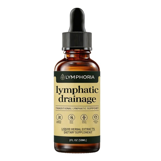 [BRSRGBIHAQCRYC3B] Lymphoria Lymphatic Drainage Drops, Lymphatic System Support, Immune System, Natural Herbal Blends, Vegan & Non-GMO