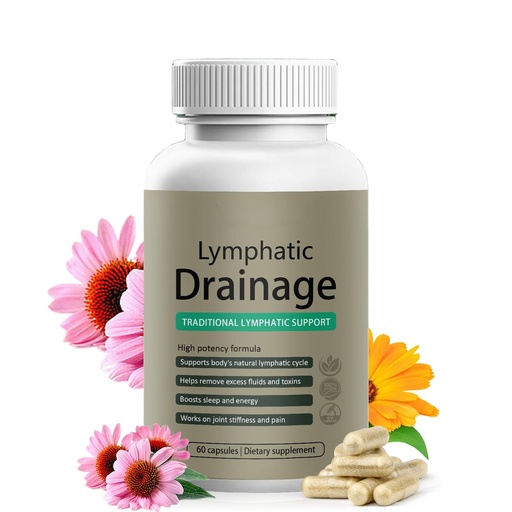 [BRSRGHT4PNYQY23H] Lymphatic Drainage Capsules | Lymphatic Support Supplement for Women | Anti Cellulite, Water Retention & Bloating Relief | with Dandelion, Cleavers & Echinacea | Non-GMO, Gluten Free | 60 Count