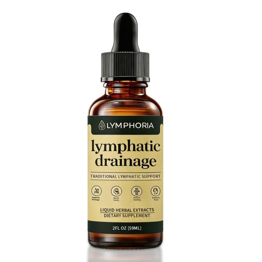 [BRSRGBIPAR4BM23G] Lymphoria Lymphatic Drainage Drops, Lymphatic System Support, Immune System, Vegan & Non-GMO, Natural Herbal Blends(59ML/2FL.OZ) 1