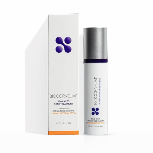 [BRSWIFY2OAIQCD34] Biocorneum Advanced Scar Treatment with Silishield® & SPF 30 50g – Silicone Scar Gel for Scars - Surgeon Recommended for New & Old Scars – Silicone Scar Cream for Surgical Scars Suitable for Kids