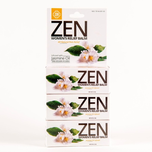 [BRSREEL7OEGQO23P] ZEN Women’s Relief Balm – Soothing Aromatherapy Balm with Jasmine & 11 Essential Oils for Relaxation & Comfort (Pack of 3)