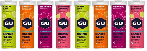 [BRSRGGQLPIAWCDIV] GU Energy Hydration Electrolyte Drink Tablets, Enhanced Endurance Sports Drink for Running, Cycling, Triathlon, 4-Count (48 Servings), Assorted Flavors, (Pack of 2)