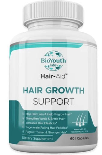 [BRSW2AL5DIMB4E3A] Labs Hair Growth Vitamins Supplement for Thicker Hair Growth, 60 Capsules - Nutritious Blend of Vitamin E, Raspberry Ketone, Iron & Saw Palmetto to Minimize Hair Loss for Both Women & Men.