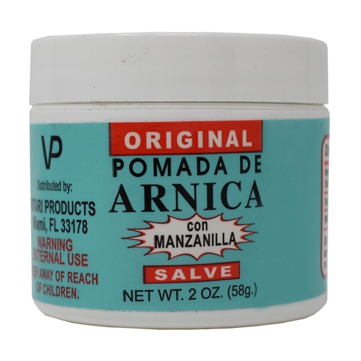 [BRSWIGYPBYCRCHLO] Original Pomada De Arnica Con Manzanilla Salve 2oz (58g.)