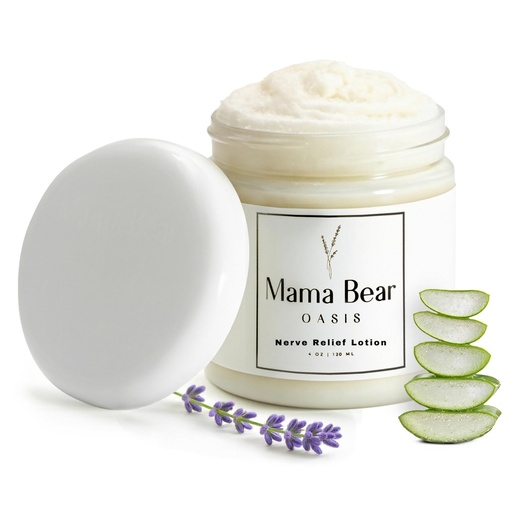 [BRSRAGAQDMNWO2D7] Mama Bear Oasis Lotion - Magnesium Cream - Lavender Magnesium Lotion for Foot, Hands, Legs, Toes Includes Arnica, Vitamin B6, Aloe Vera, MSM (Pack of 1)